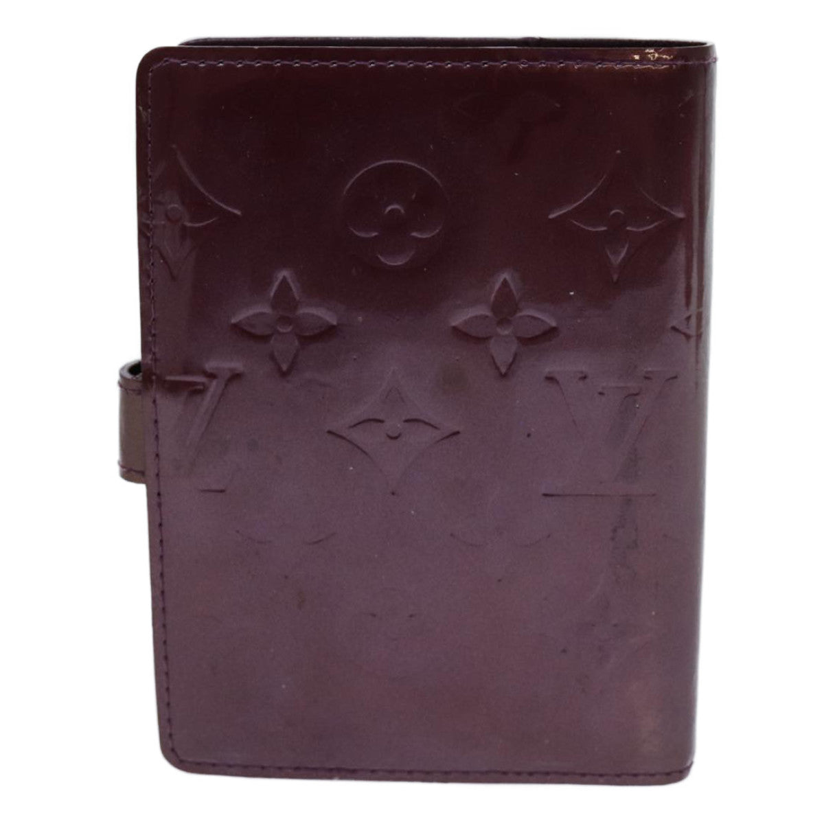 LOUIS VUITTON Vernis Agenda PM Day Planner Cover Violet R21050 LV yk11984