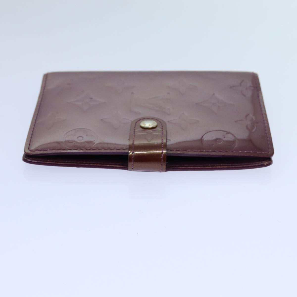 LOUIS VUITTON Vernis Agenda PM Day Planner Cover Violet R21050 LV yk11984