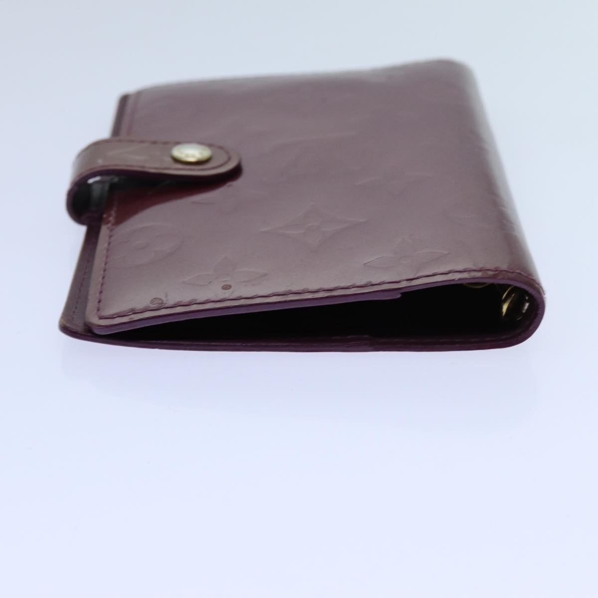 LOUIS VUITTON Vernis Agenda PM Day Planner Cover Violet R21050 LV yk11984