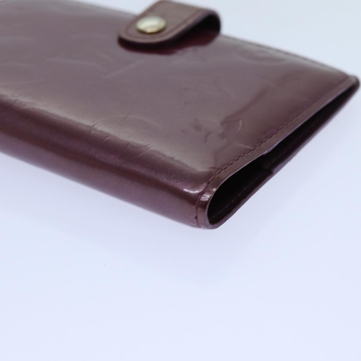 LOUIS VUITTON Vernis Agenda PM Day Planner Cover Violet R21050 LV yk11984