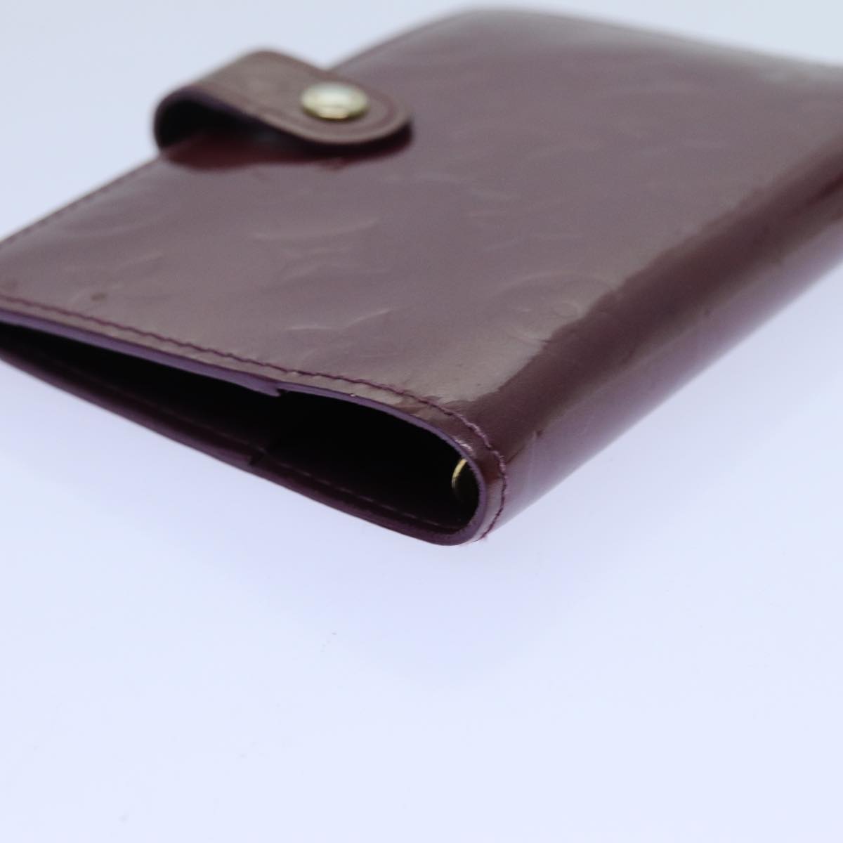 LOUIS VUITTON Vernis Agenda PM Day Planner Cover Violet R21050 LV yk11984