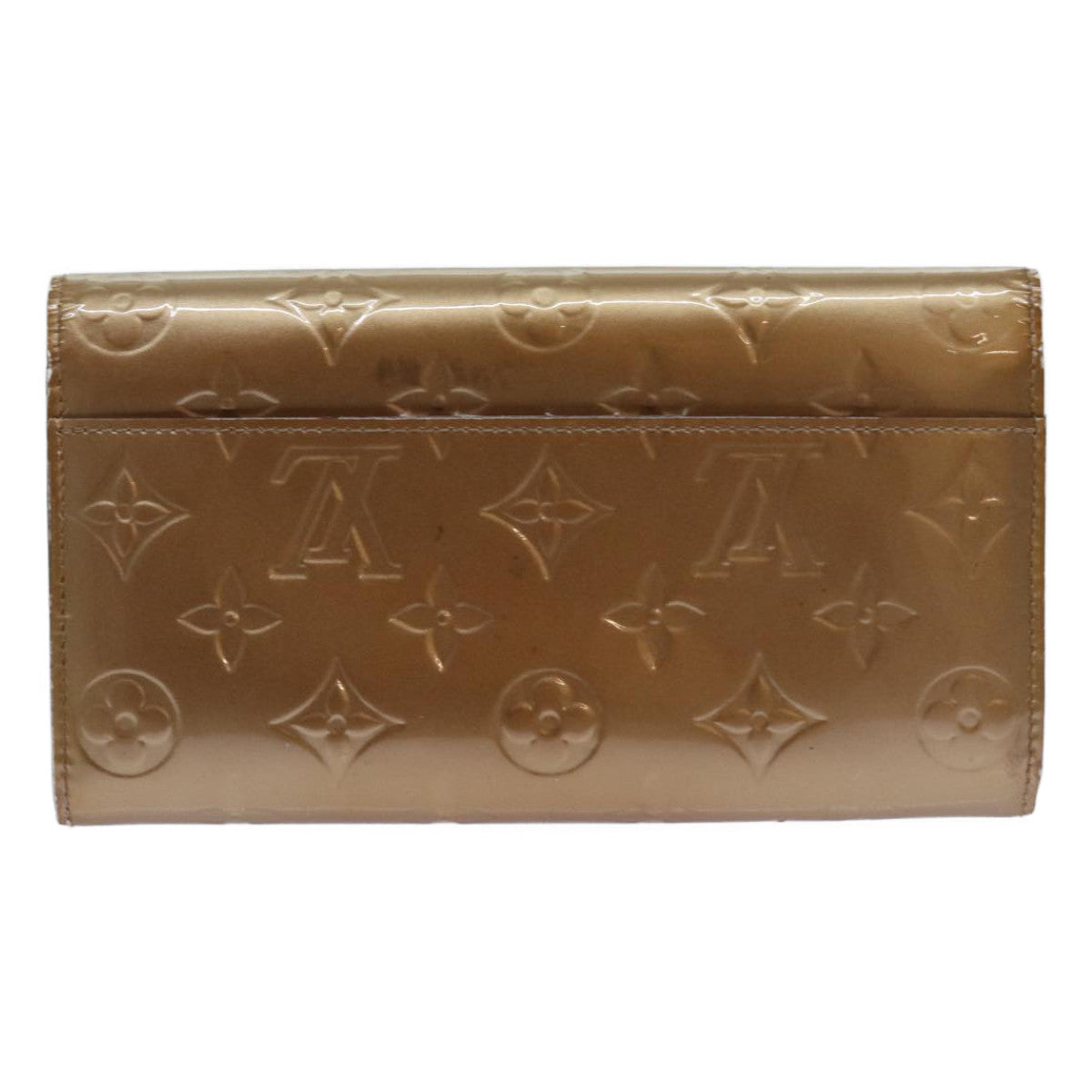 LOUIS VUITTON Vernis Portefeiulle Sarah Long Wallet Dunne M90209 LV yk11987