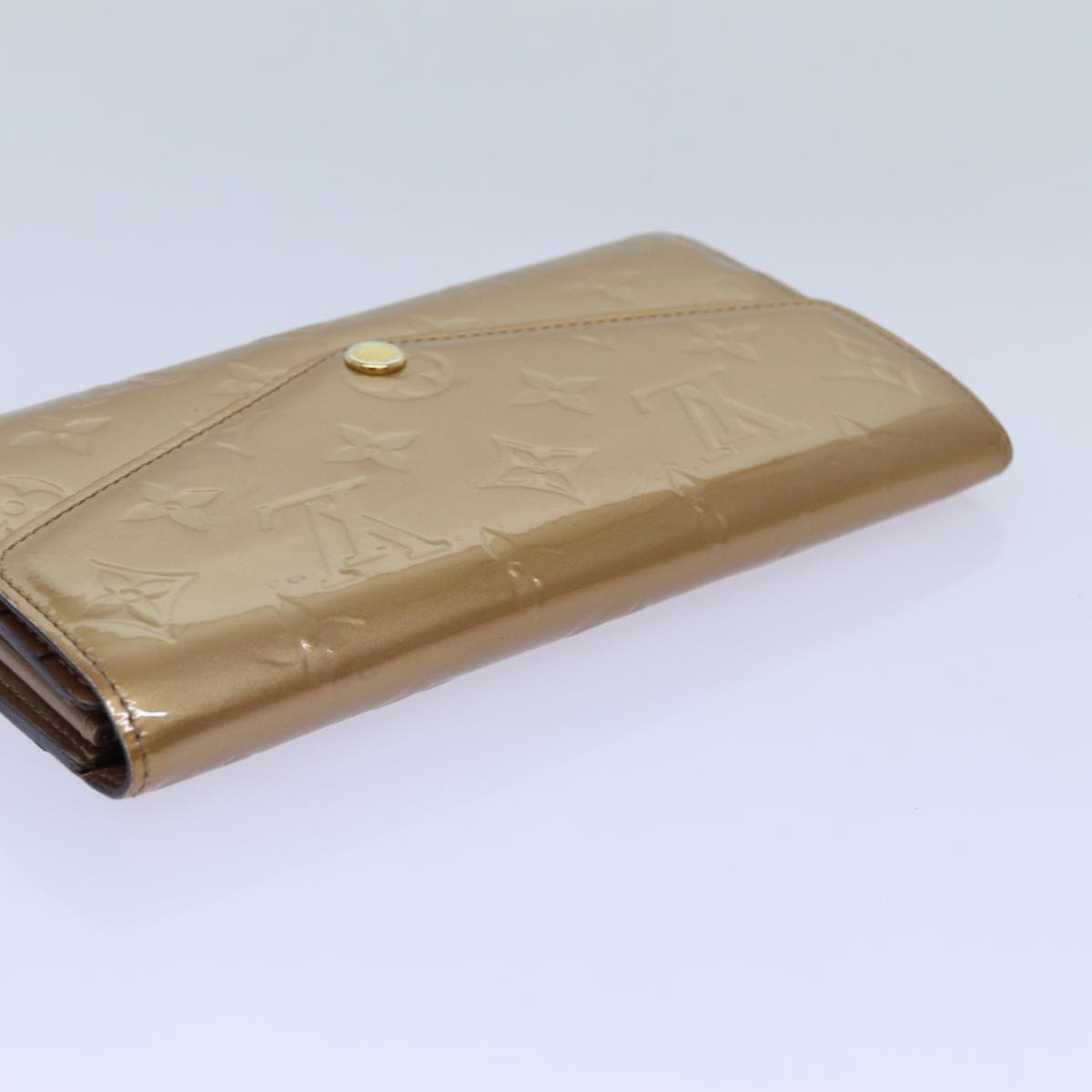 LOUIS VUITTON Vernis Portefeiulle Sarah Long Wallet Dunne M90209 LV yk11987