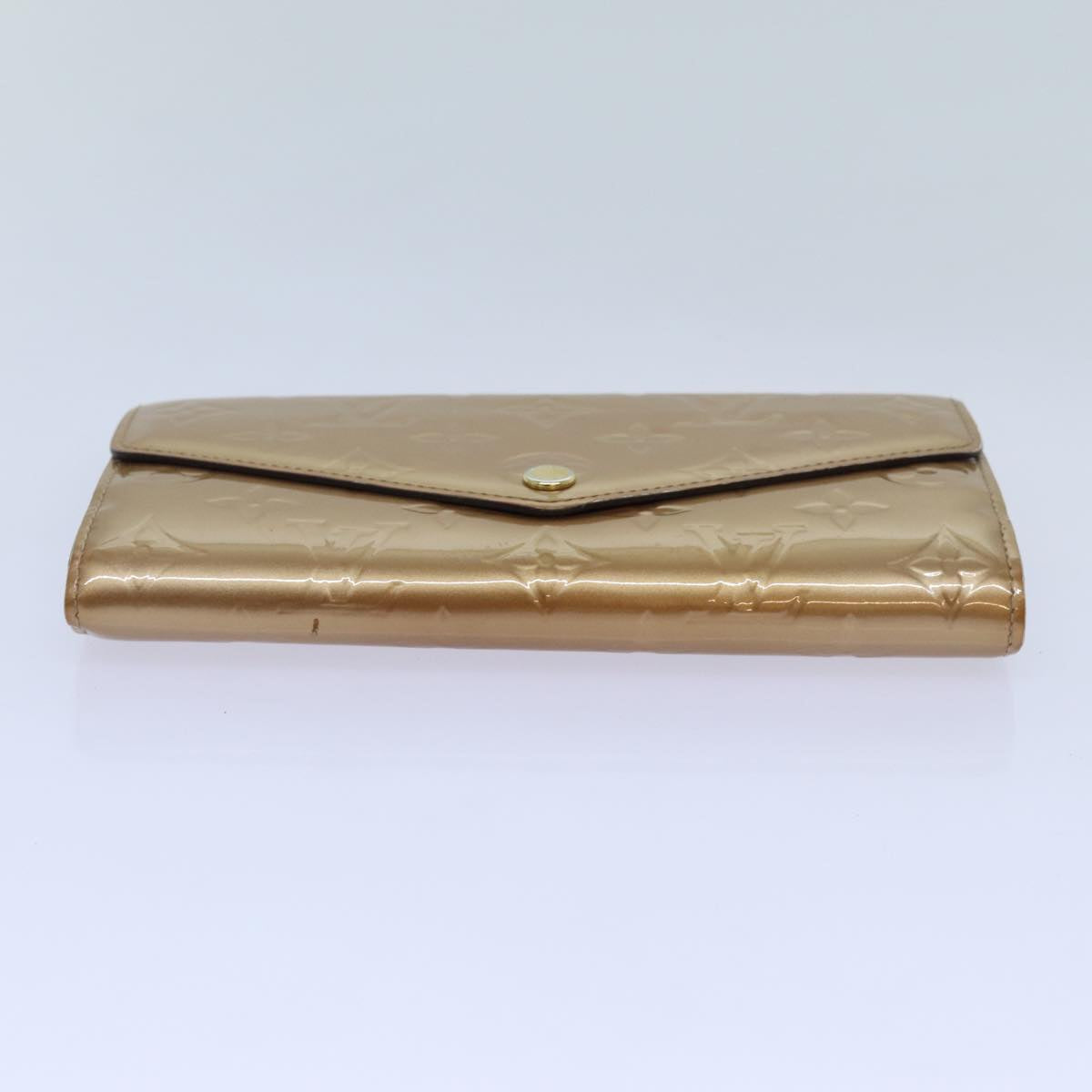 LOUIS VUITTON Vernis Portefeiulle Sarah Long Wallet Dunne M90209 LV yk11987