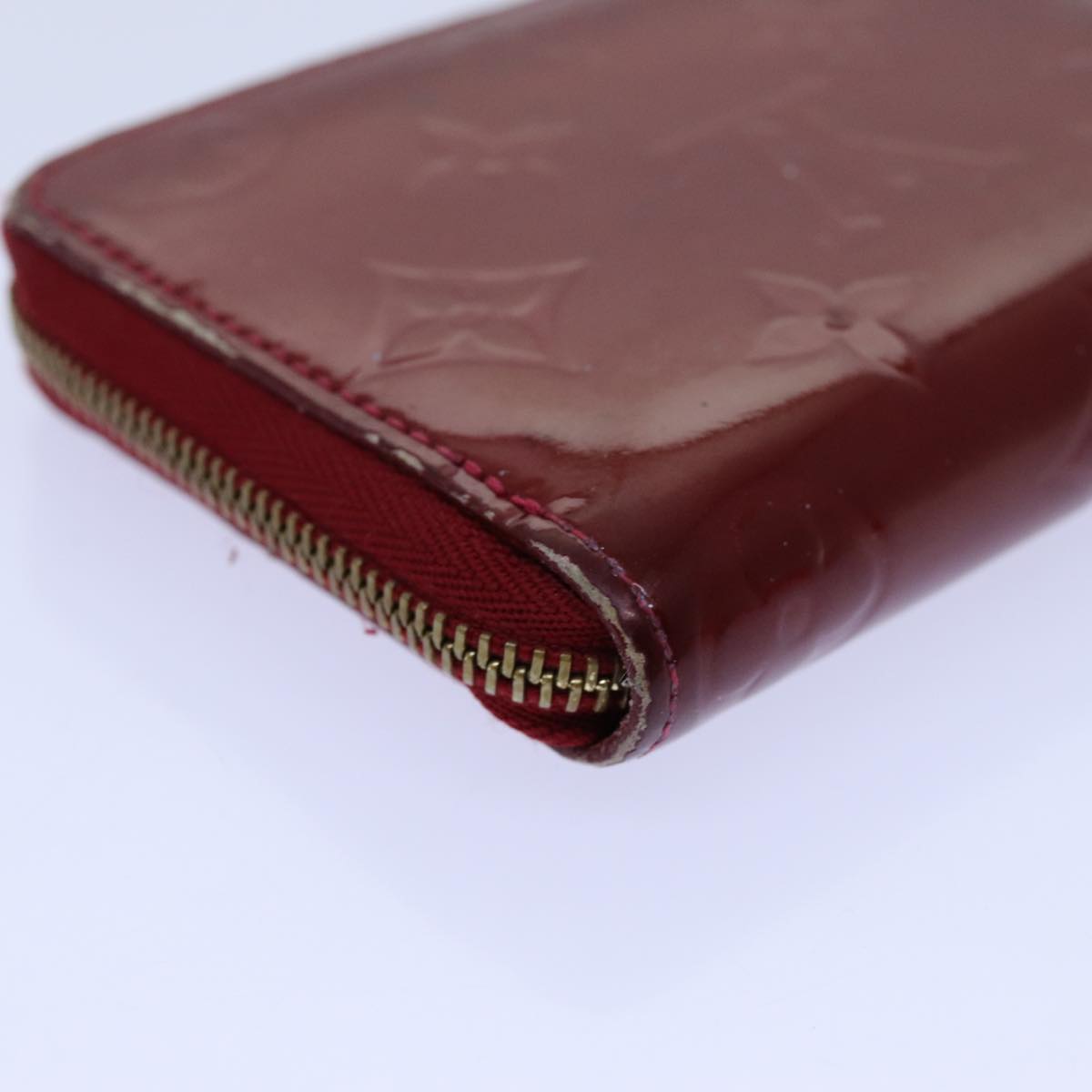 LOUIS VUITTON Vernis Zippy Coin Purse Wallet Pomme D'amour M93608 yk11988