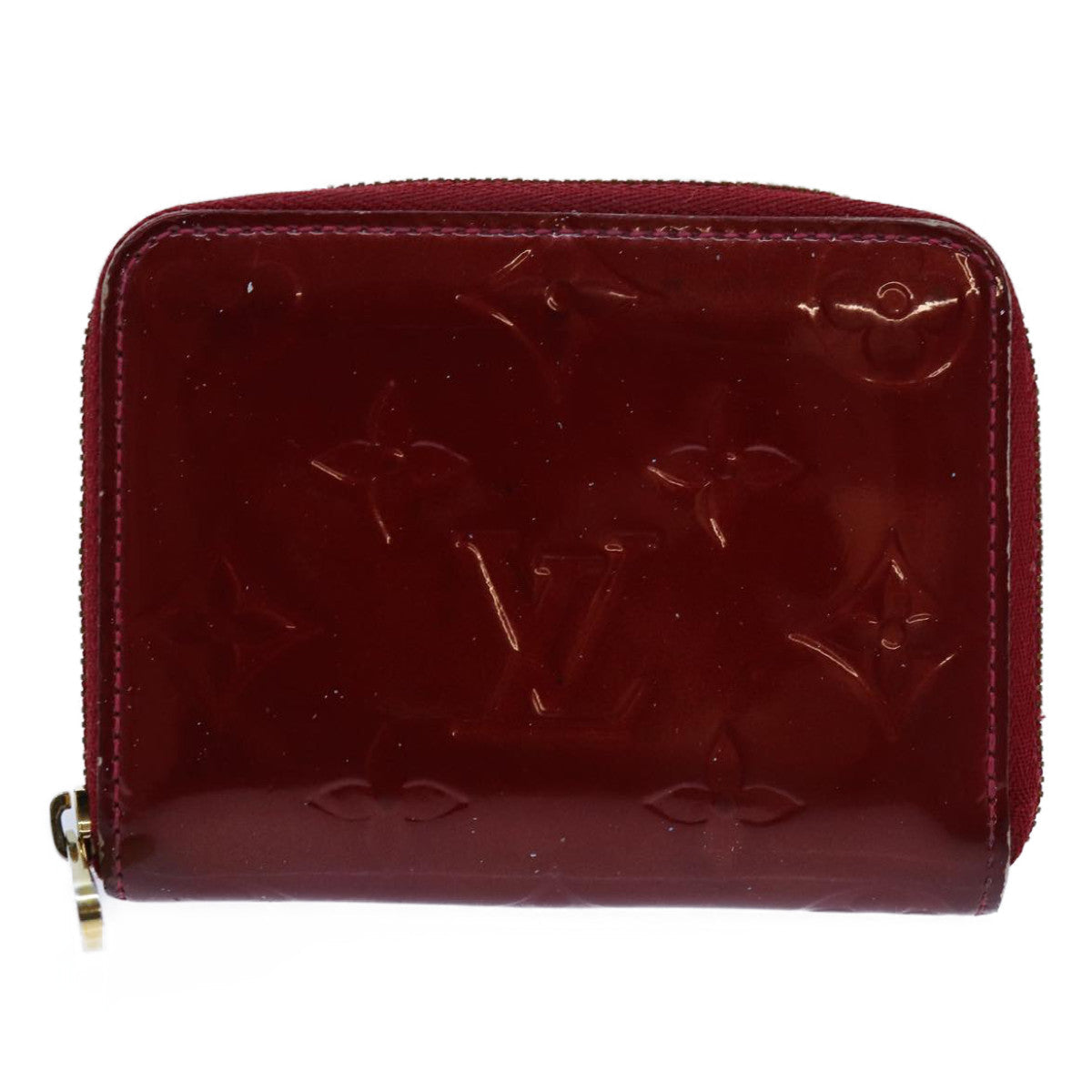 LOUIS VUITTON Vernis Zippy Coin Purse Wallet Pomme D'amour M93608 yk11988