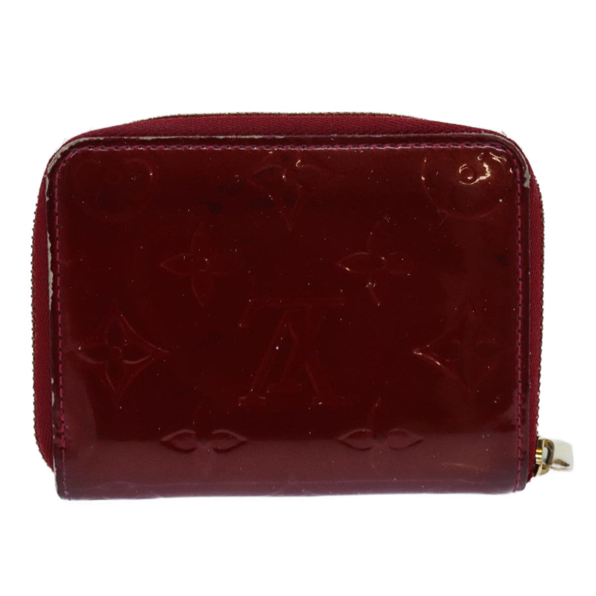 LOUIS VUITTON Vernis Zippy Coin Purse Wallet Pomme D'amour M93608 yk11988