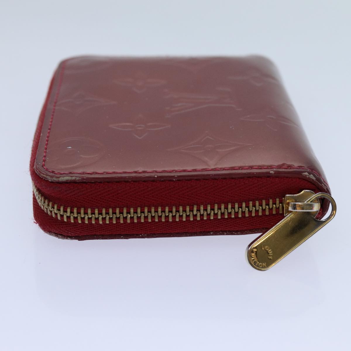 LOUIS VUITTON Vernis Zippy Coin Purse Wallet Pomme D'amour M93608 yk11988