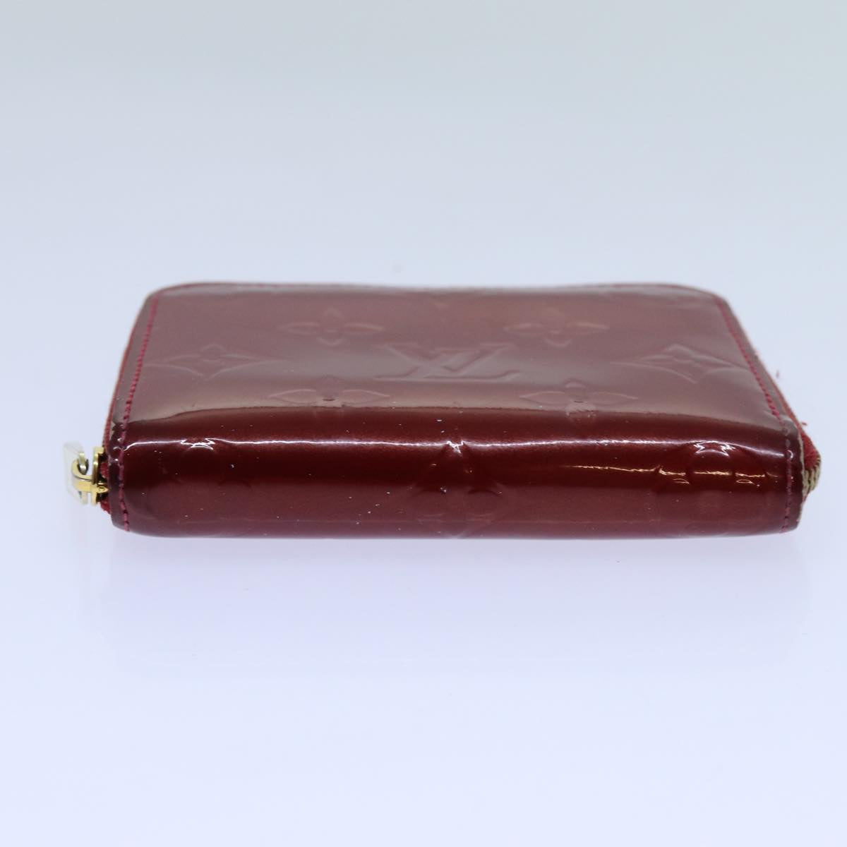 LOUIS VUITTON Vernis Zippy Coin Purse Wallet Pomme D'amour M93608 yk11988