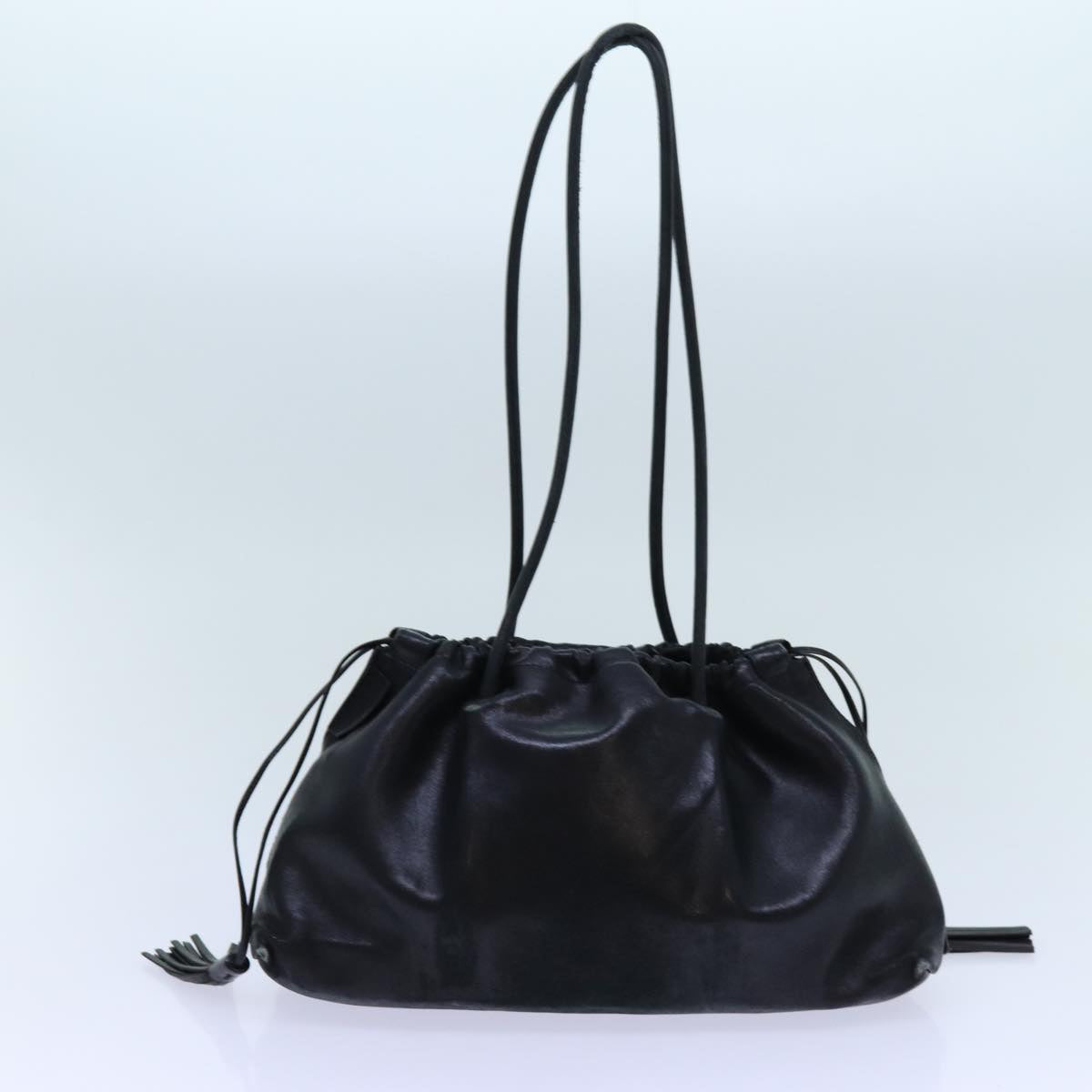 GUCCI Shoulder Bag Suede Leather 2Set Black yk12004