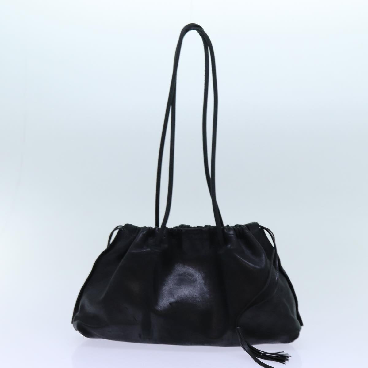GUCCI Shoulder Bag Suede Leather 2Set Black yk12004