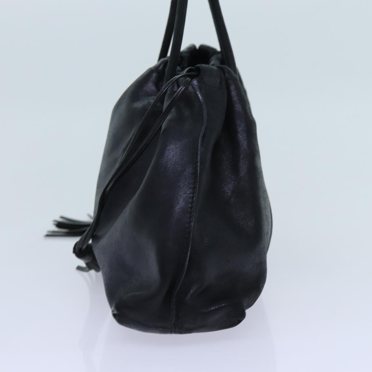 GUCCI Shoulder Bag Suede Leather 2Set Black yk12004