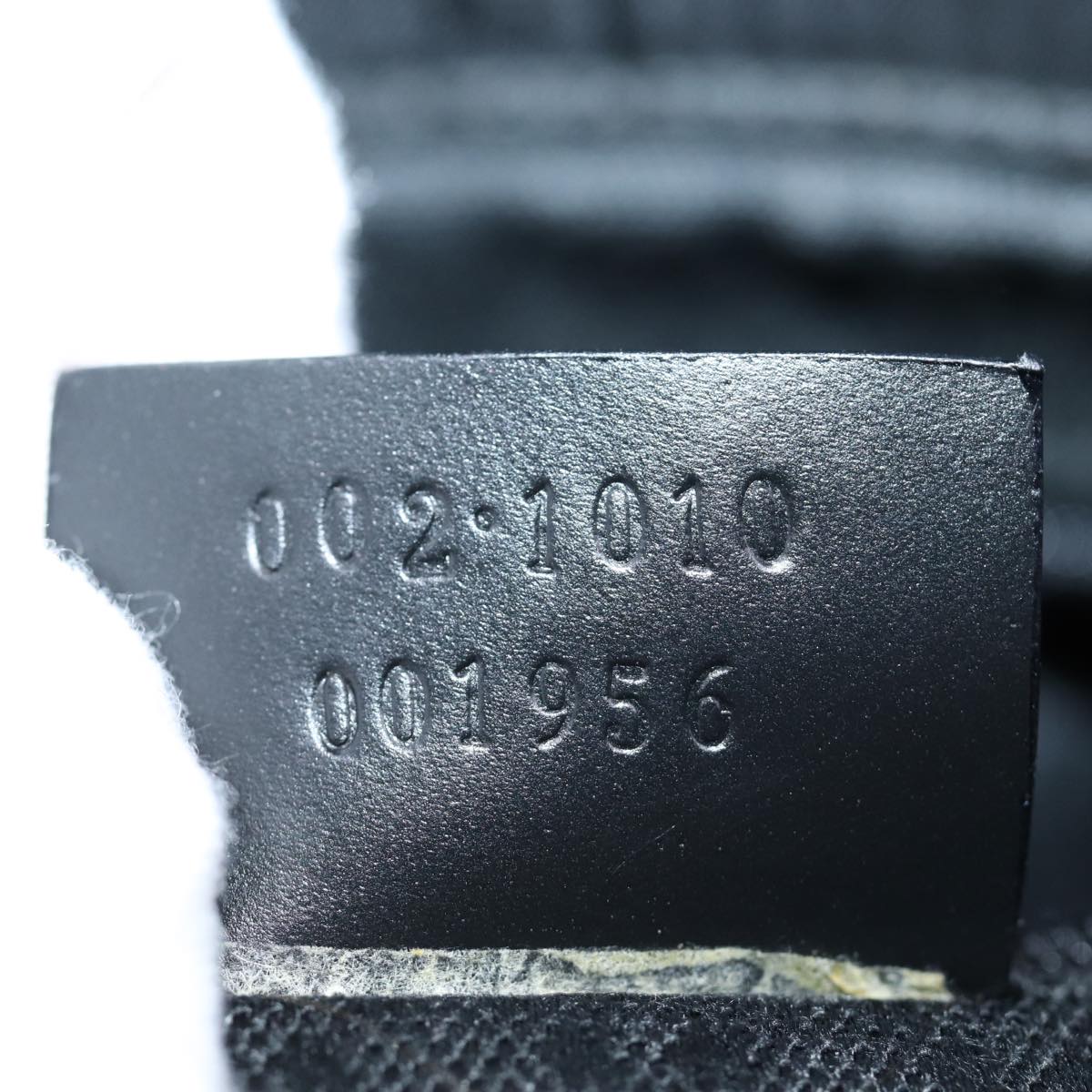 GUCCI Bamboo GG Canvas Hand Bag Nylon Black 002 1010 yk12012