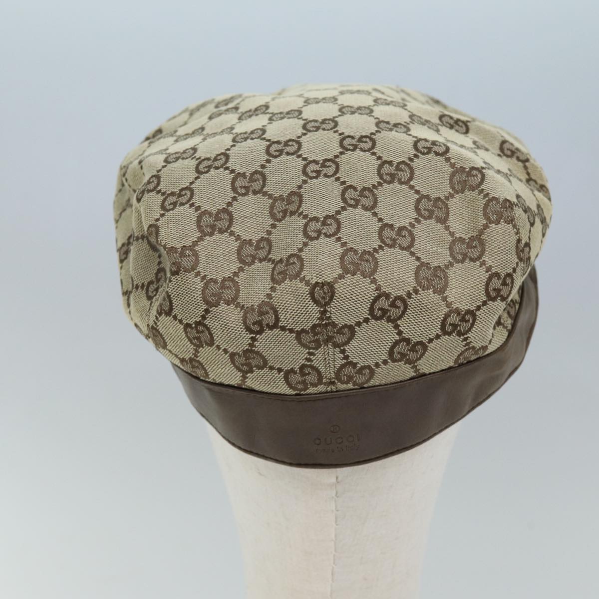 GUCCI GG Canvas Hunting Cap Hat M Beige yk12031