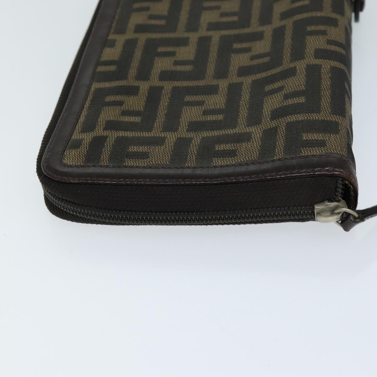 FENDI Zucca Canvas Day Planner Cover Brown Black yk12048