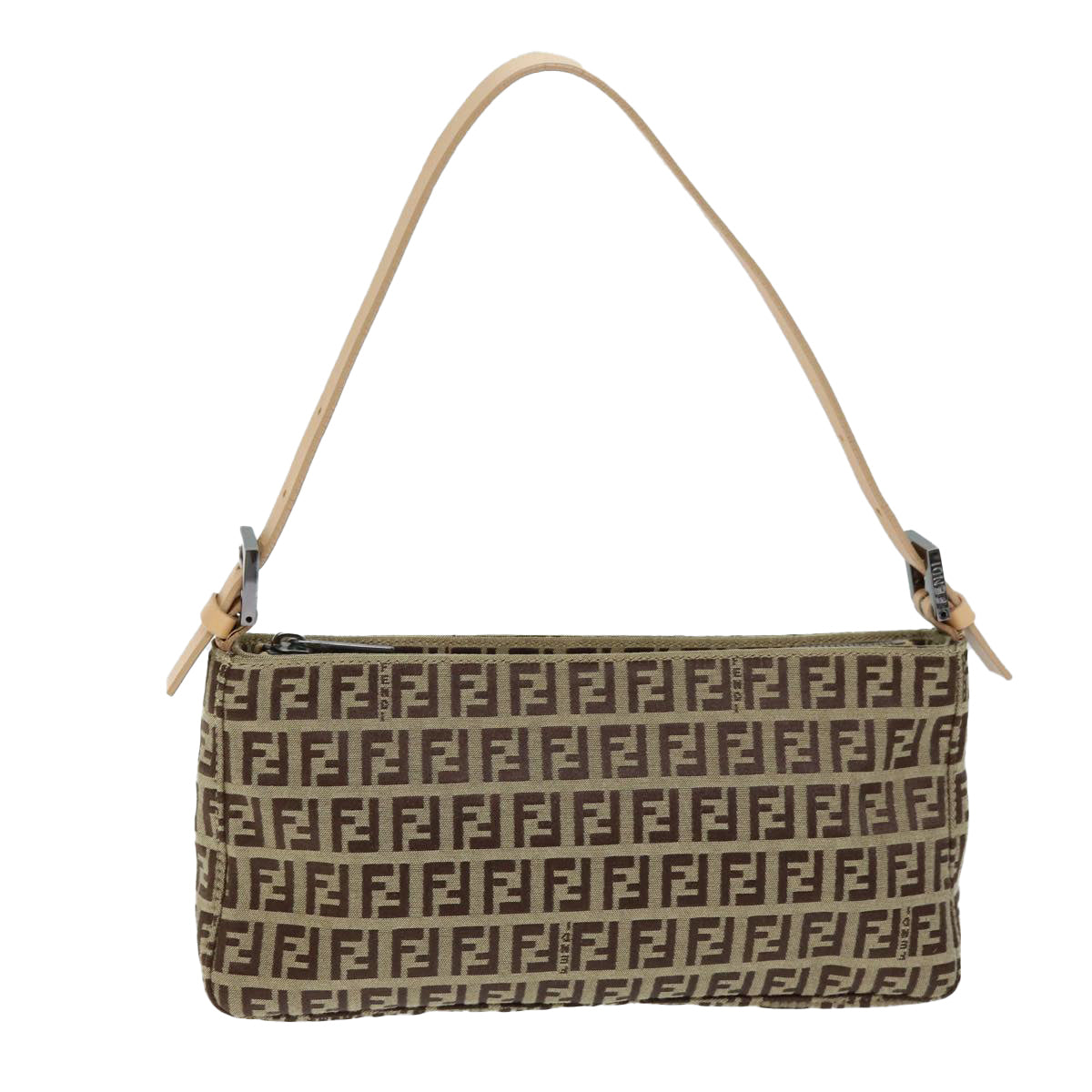 FENDI Zucchino Canvas Hand Bag Beige yk12117