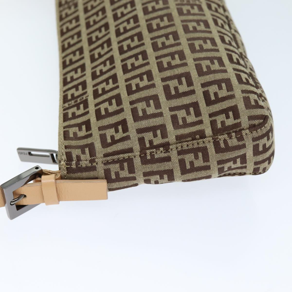 FENDI Zucchino Canvas Hand Bag Beige yk12117