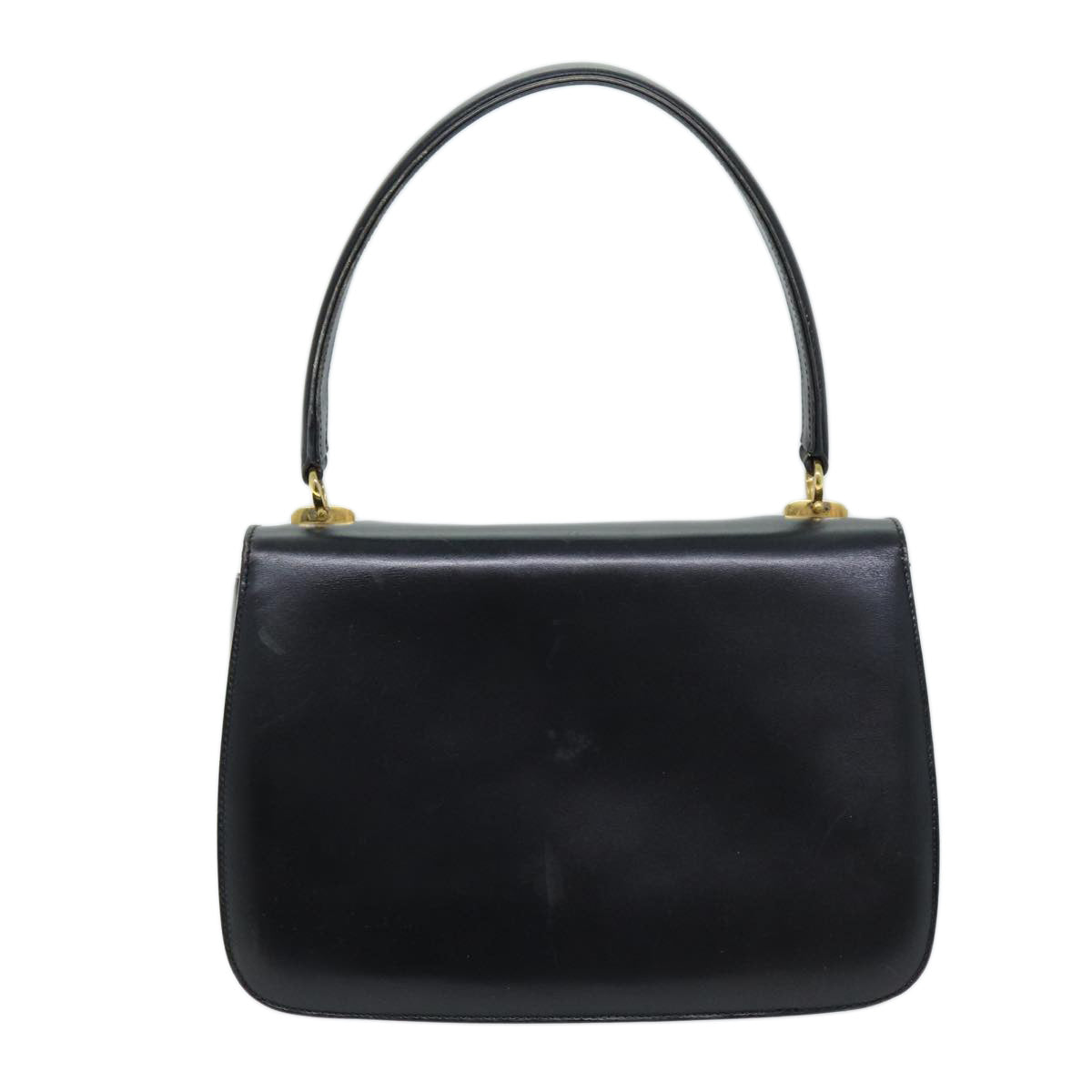 GUCCI Hand Bag Leather Black yk12169
