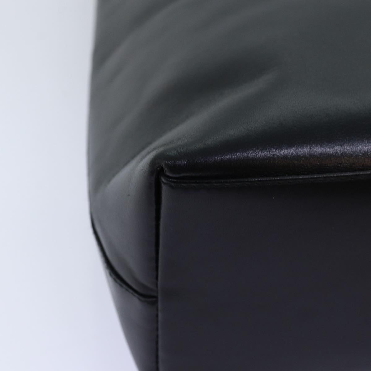 GUCCI Bamboo Shoulder Bag Leather Black 001 3007 yk12185