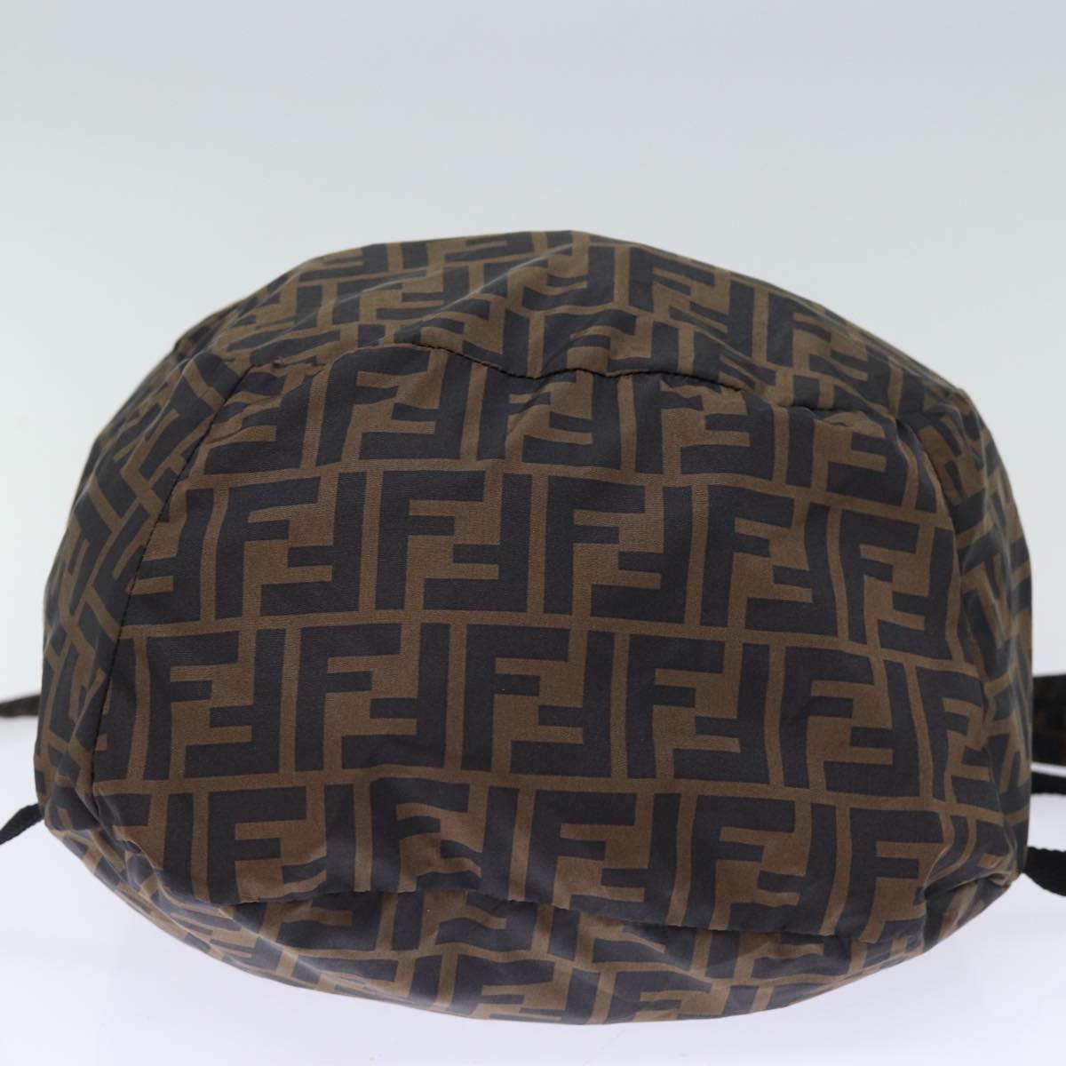 FENDI Zucca Canvas Backpack Nylon Brown Black yk12282