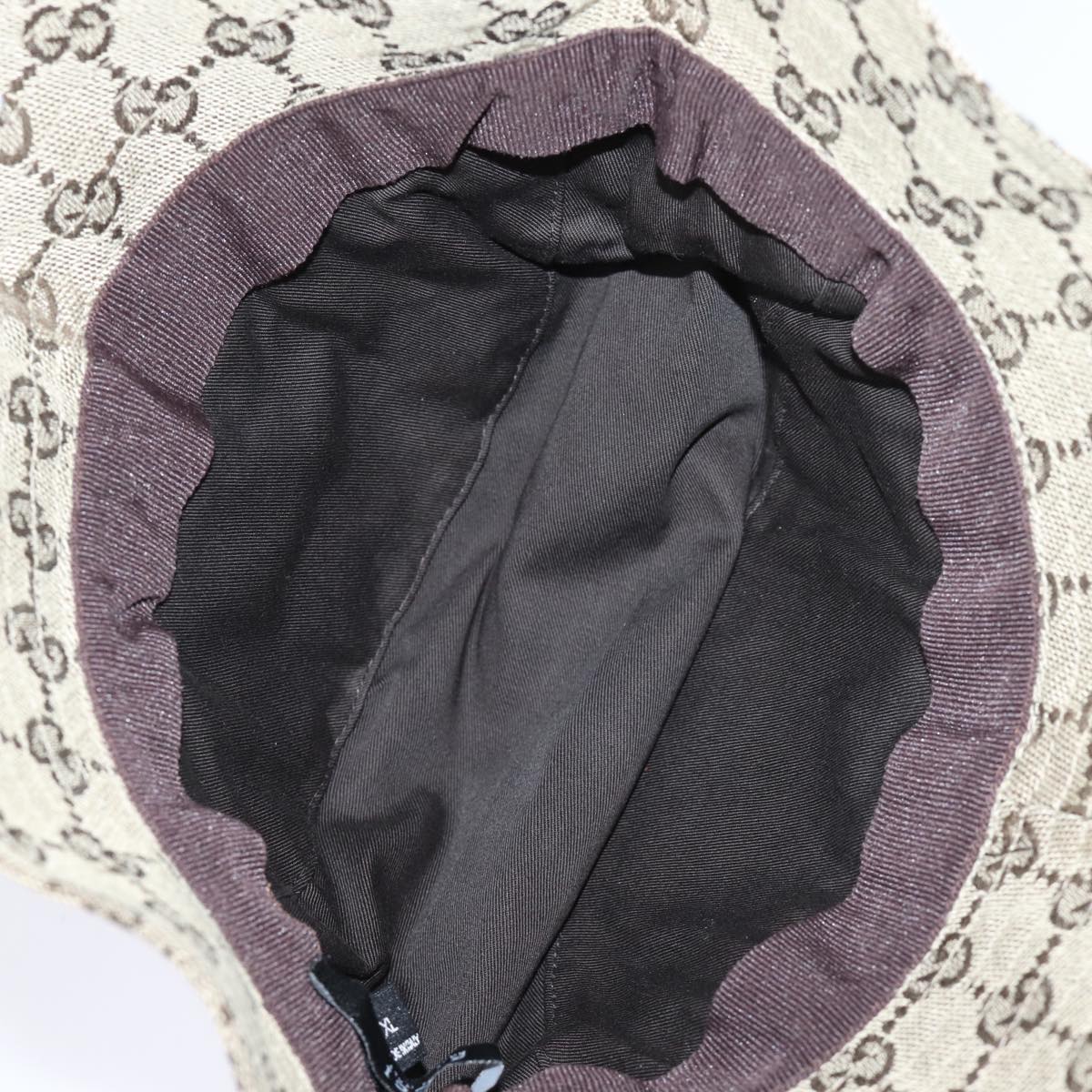 GUCCI GG Canvas Web Sherry Line Hat XL Beige Red Green yk12321