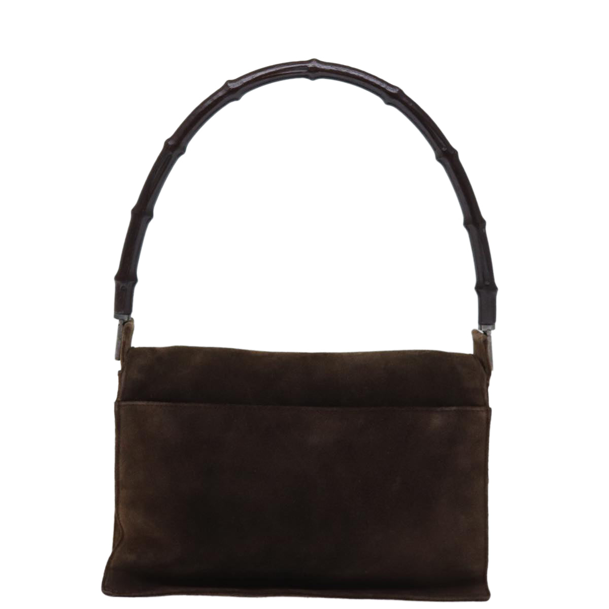 GUCCI Bamboo Shoulder Bag Suede Brown 001 3239 yk12441