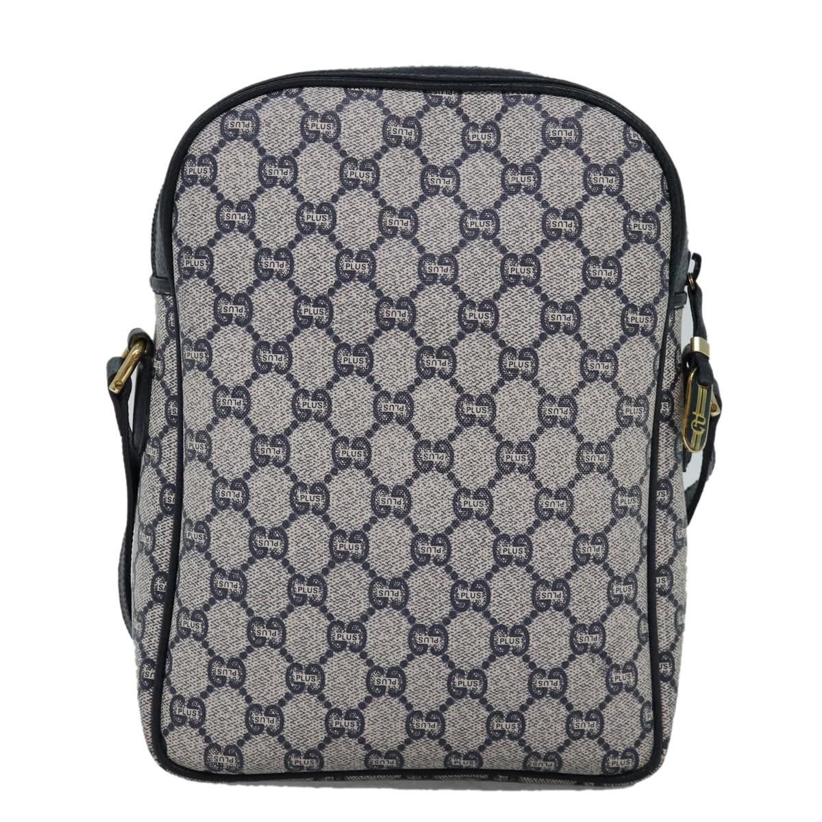 GUCCI GG Plus Supreme Shoulder Bag PVC Navy yk12516