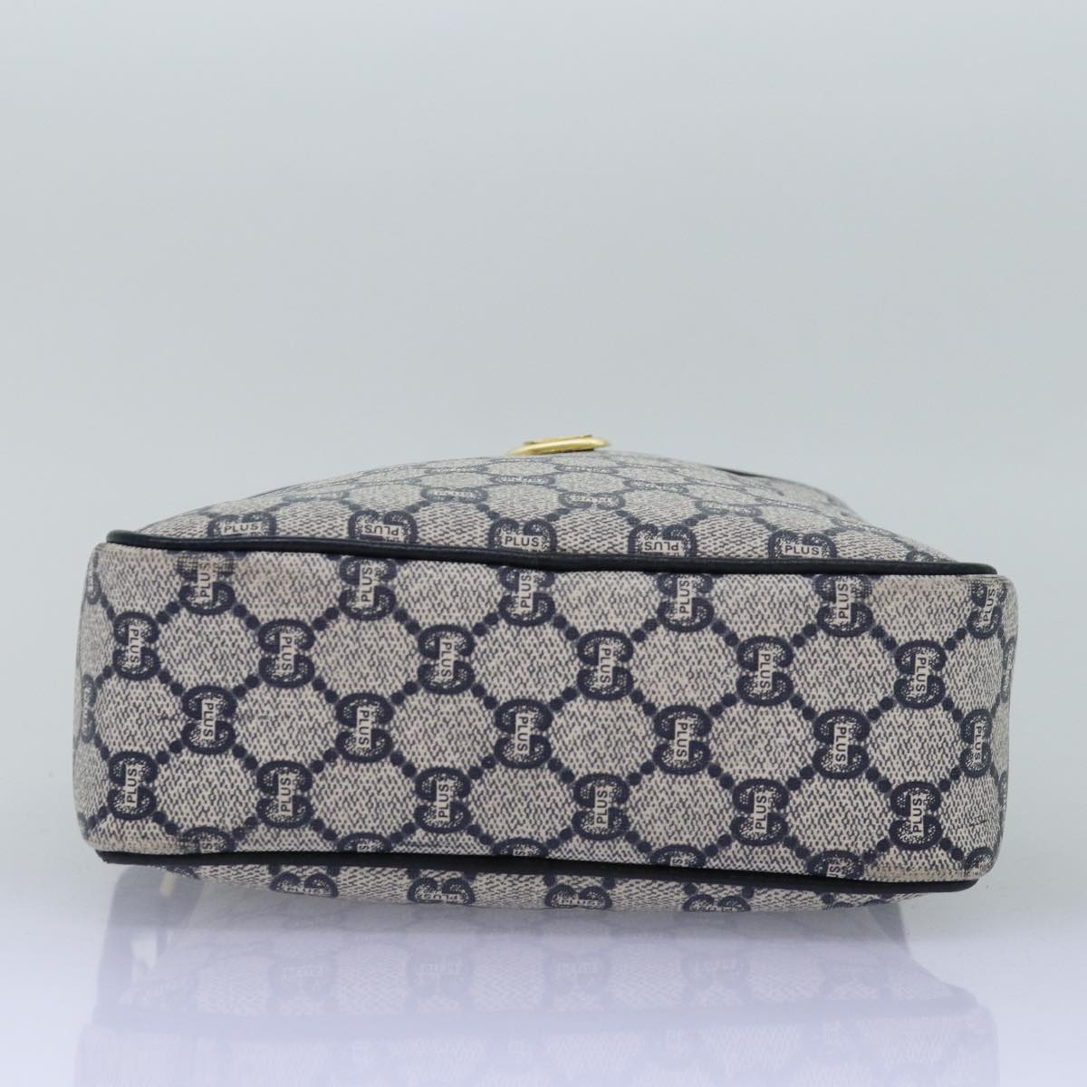 GUCCI GG Plus Supreme Shoulder Bag PVC Navy yk12516