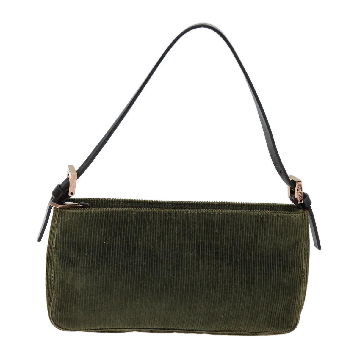 FENDI Accessory Pouch Corduroy Khaki yk12531