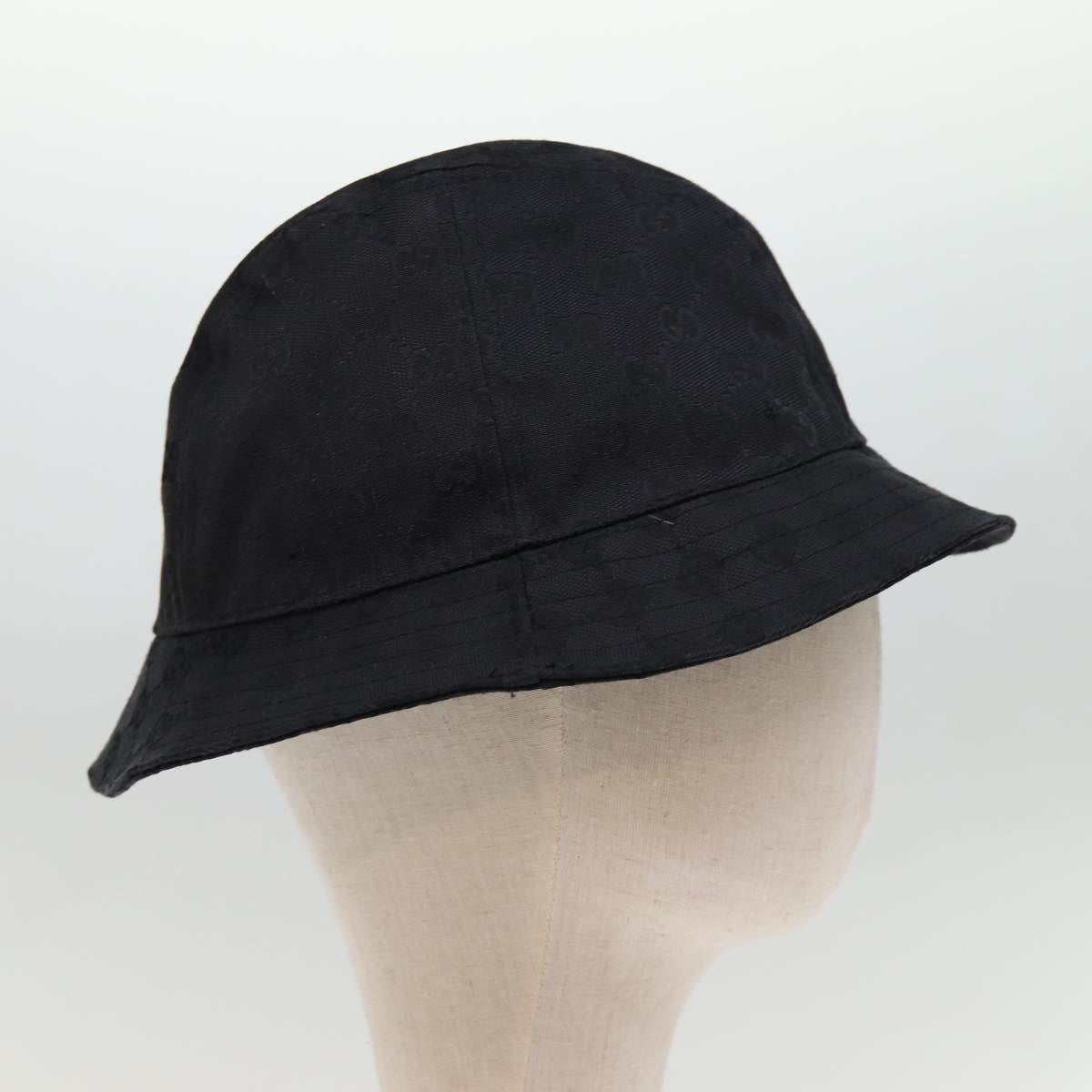 GUCCI GG Canvas Hat L Black yk12541