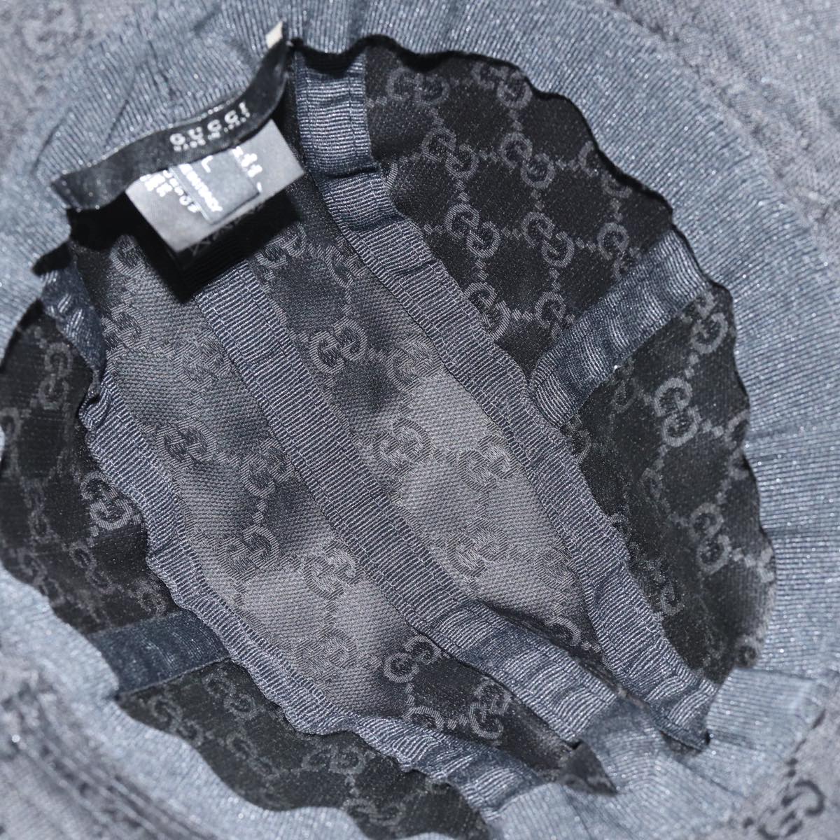 GUCCI GG Canvas Hat L Black yk12541