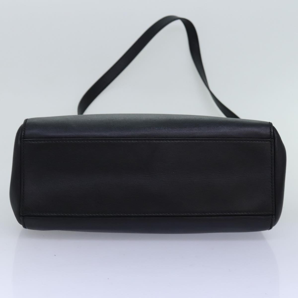 GUCCI Bamboo Nimfair Small Hand Bag Leather 2way Black 453767 yk12625
