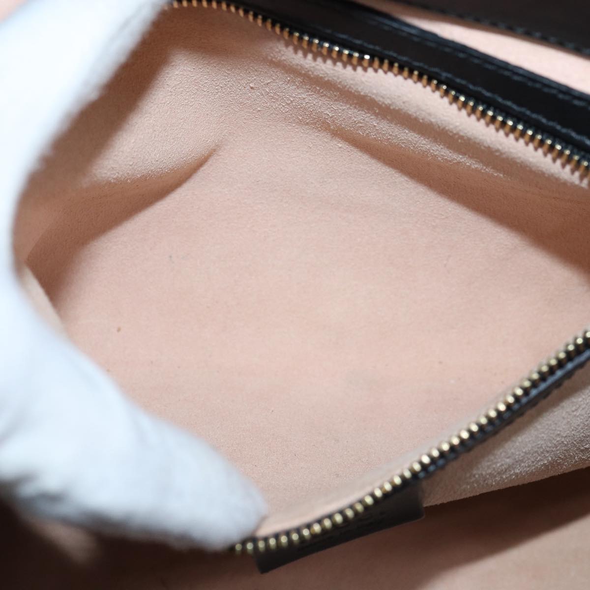GUCCI Bamboo Nimfair Small Hand Bag Leather 2way Black 453767 yk12625