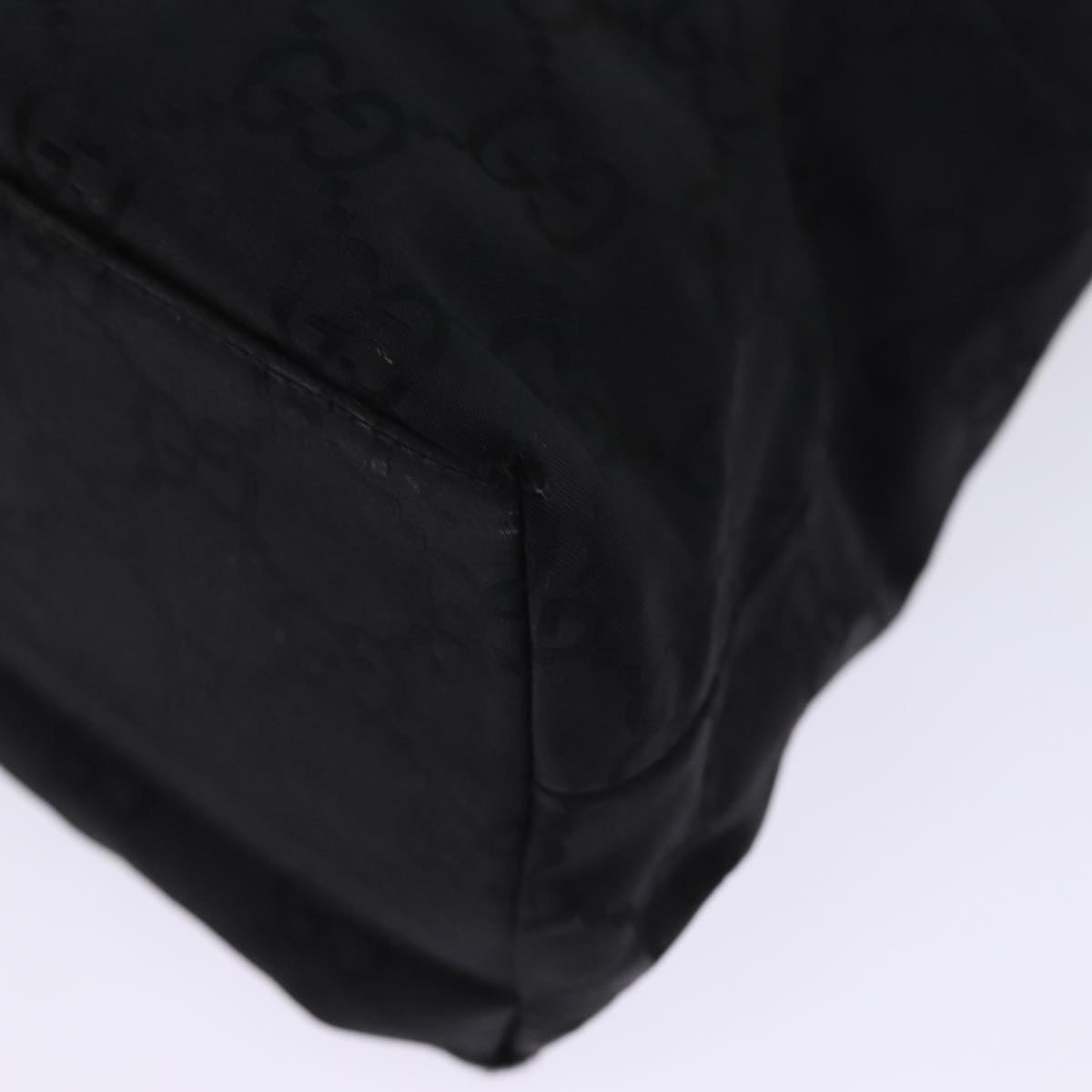 GUCCI GG Canvas Tote Bag Black 001 3705 yk12781