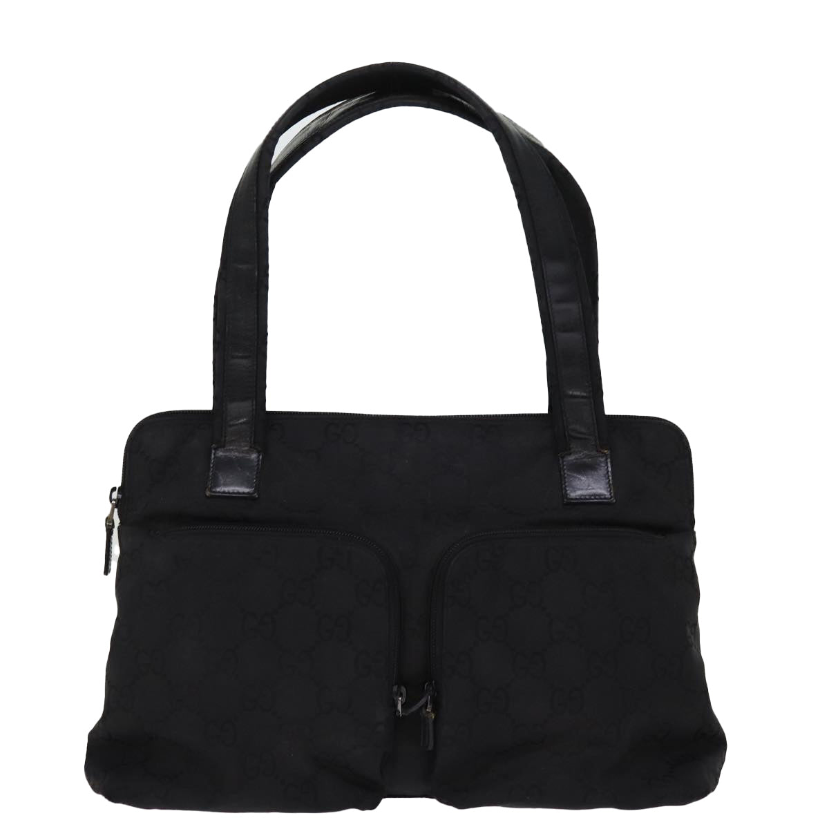 GUCCI GG Canvas Tote Bag Black 001 3705 yk12781