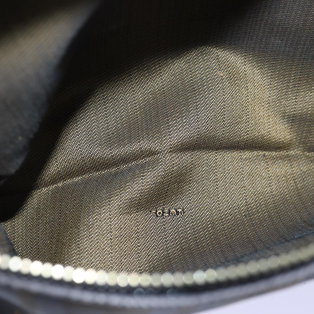 FENDI Zucca Canvas Hand Bag Black Brown yk12795