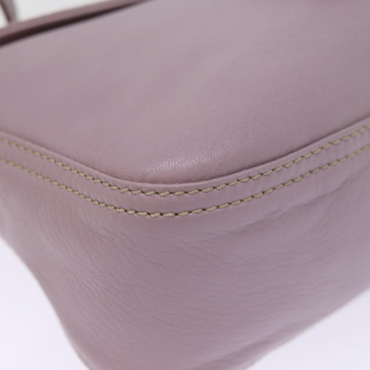 FENDI Mamma Baguette Shoulder Bag Leather Pink yk12859A