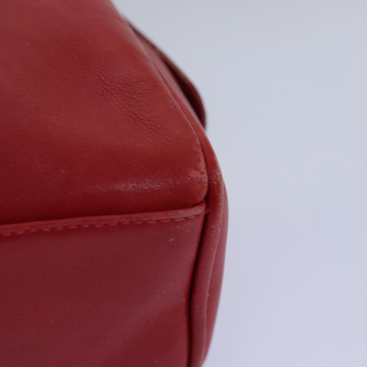 GUCCI Bamboo Hand Bag Leather Red 007 122 0232 yk12871