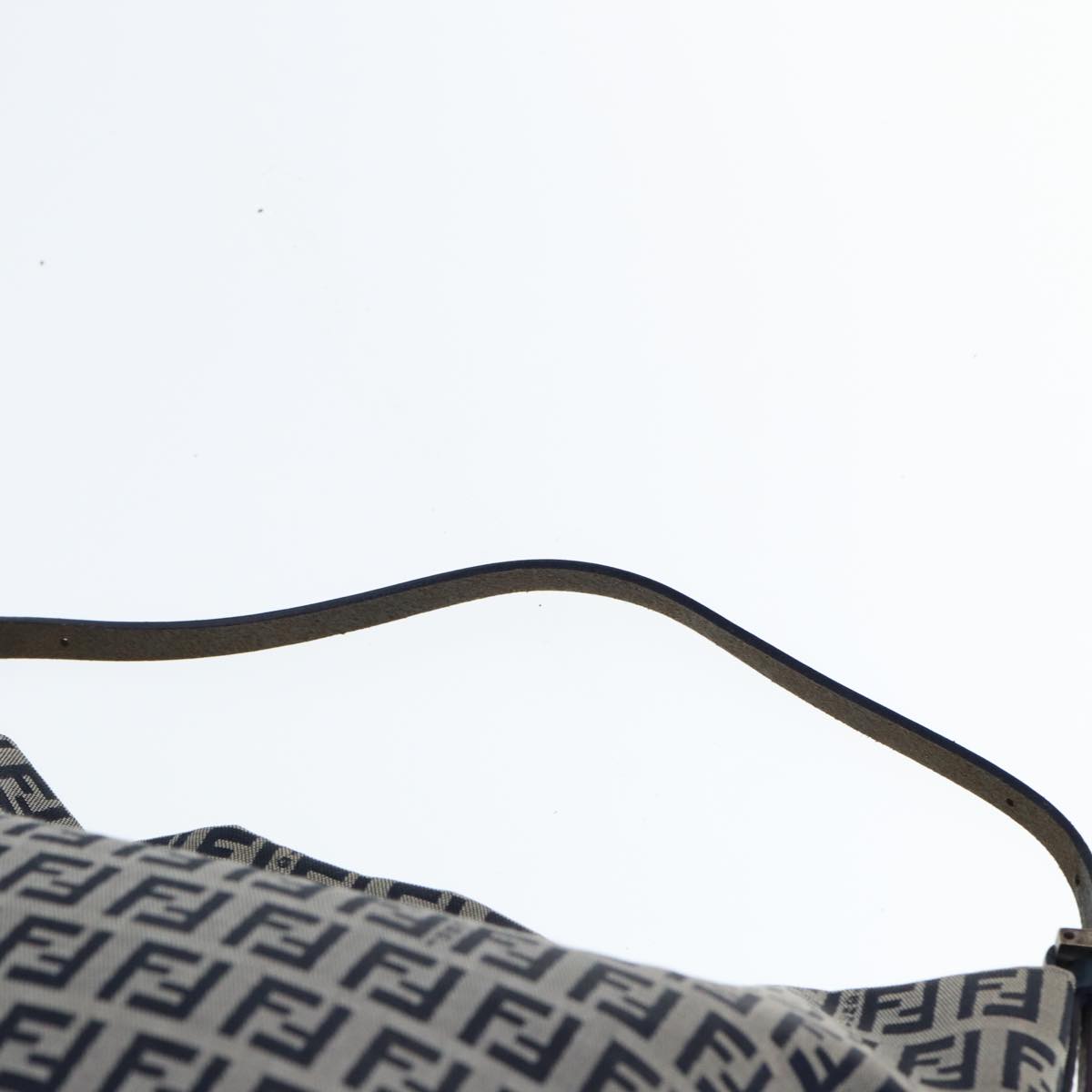 FENDI Zucchino Canvas Hand Bag Navy yk12887