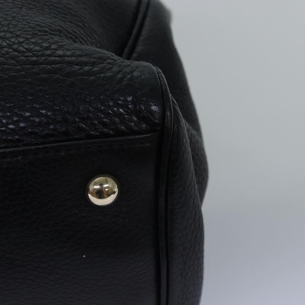 GUCCI Bamboo Swing Hand Bag Leather 2way Black 323660 yk12954