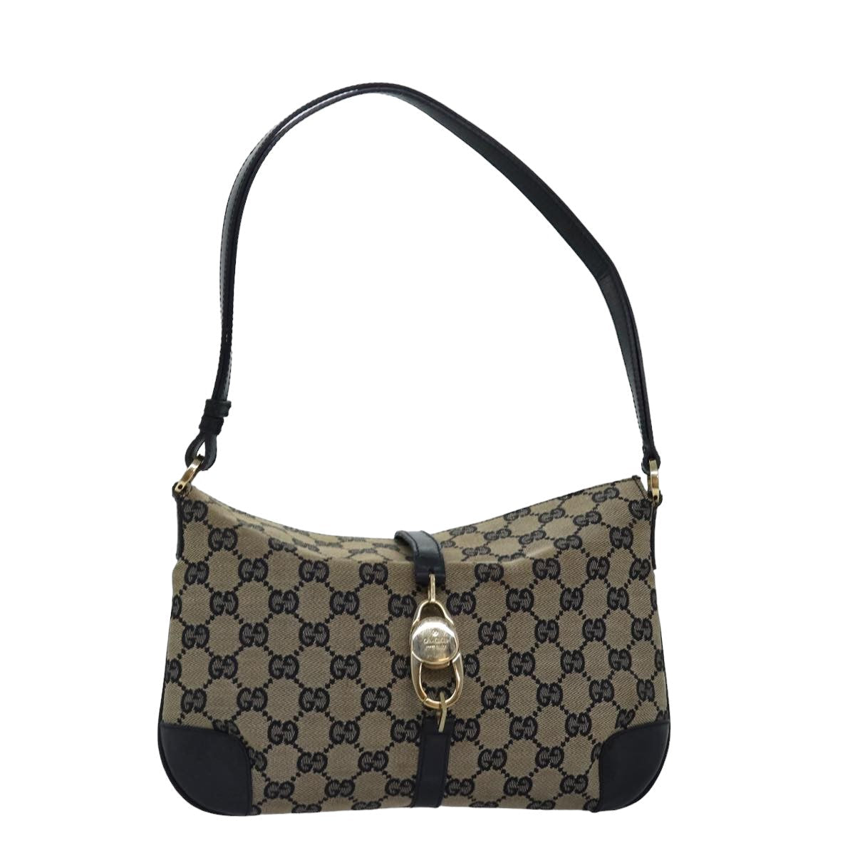 GUCCI Jackie GG Canvas Shoulder Bag Beige 001 4147 yk13038