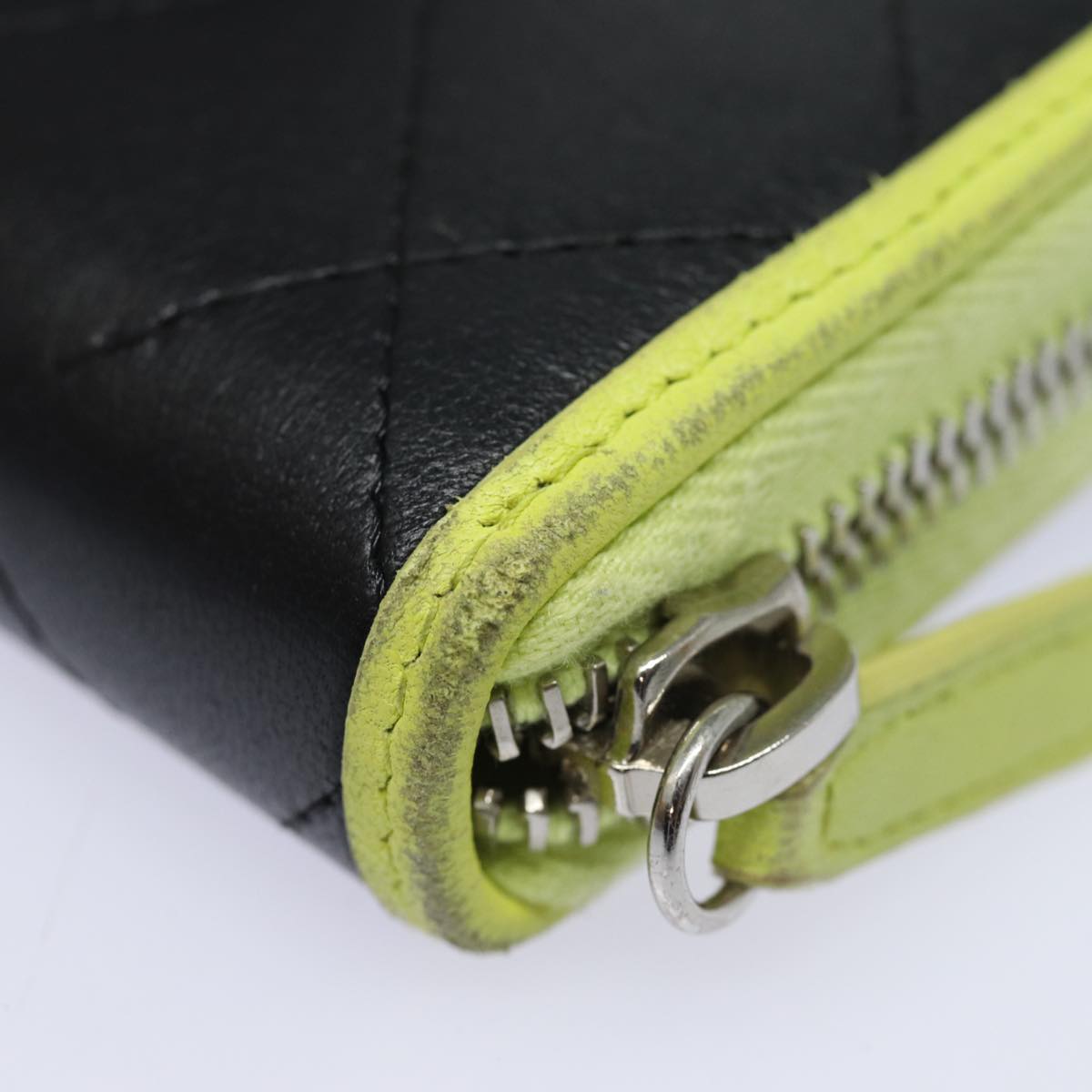 CHANEL Matelasse Long Wallet Leather Black CC yk13055