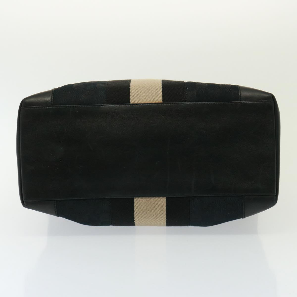 GUCCI GG Canvas Hand Bag White Black 002 1093 yk13186