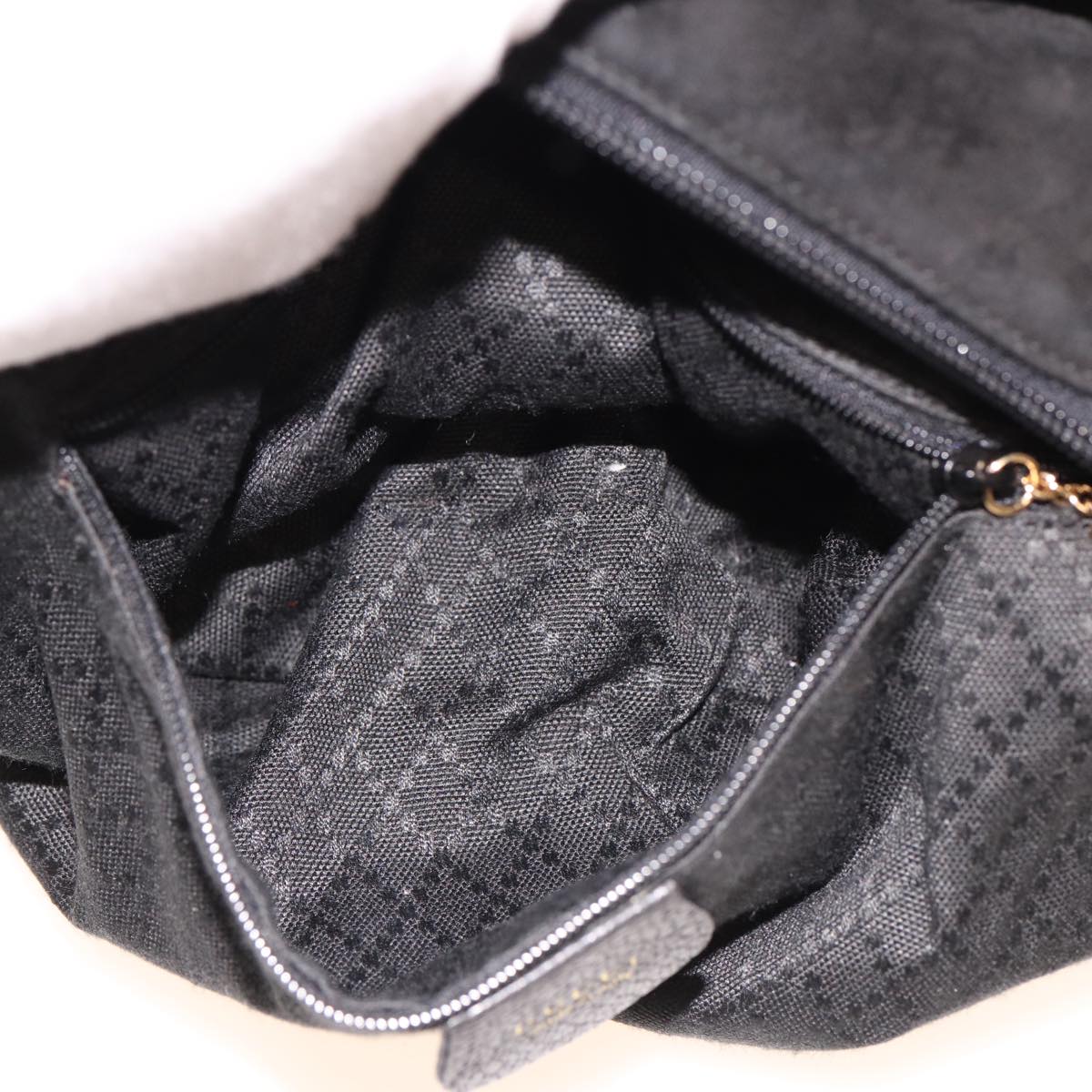 GUCCI Bamboo Hand Bag Suede Black 000 2265 0581 yk13191