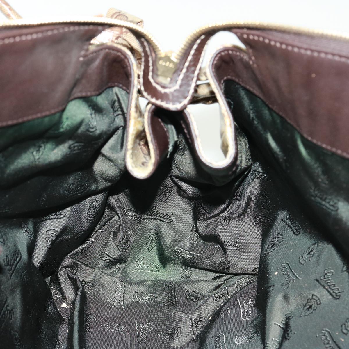 GUCCI GG Crystal Hand Bag Beige 197021 yk13197