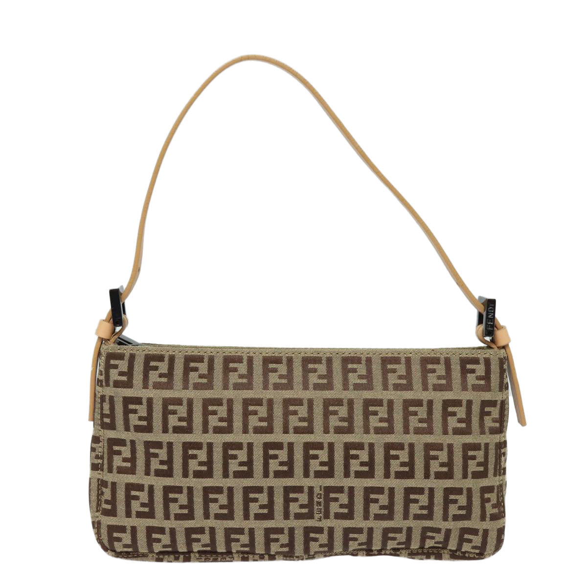 FENDI Zucchino Canvas Accessory Pouch Beige yk13253