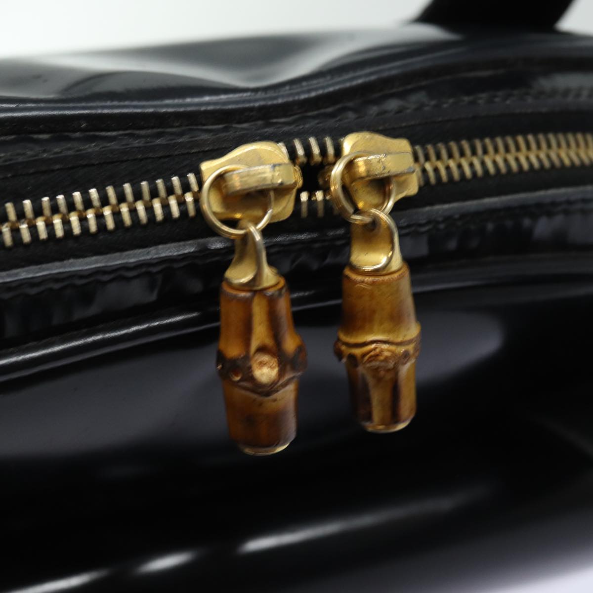 GUCCI Shoulder Bag Leather Black yk13258