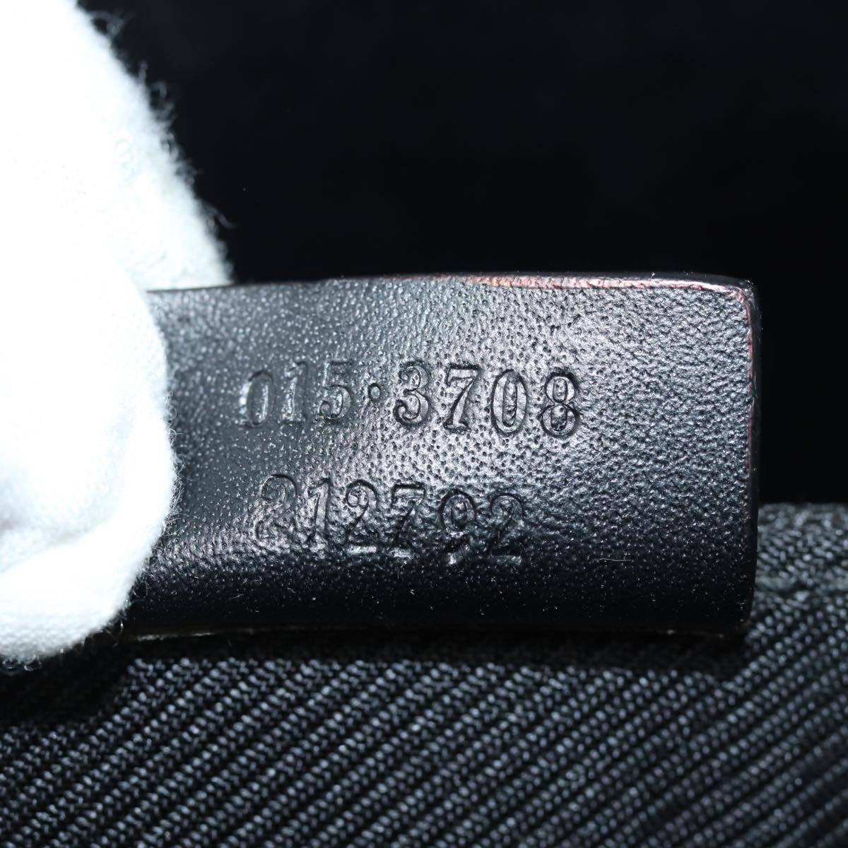 GUCCI GG Canvas Hand Bag Black 015 3708 yk13270