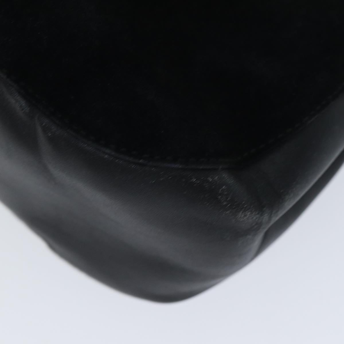 GUCCI Bamboo Shoulder Bag Suede Black 001 3739 yk13295