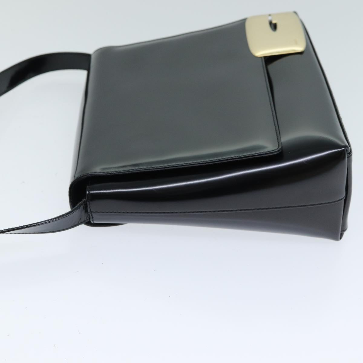 GUCCI Shoulder Bag Enamel Black 001 3444 1812 yk13332